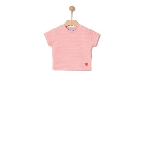 Yell- Oh! T-SHIRT ρόζ με κόκκινη καρδιά 